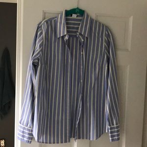 Jcrew blue and yellow shirt